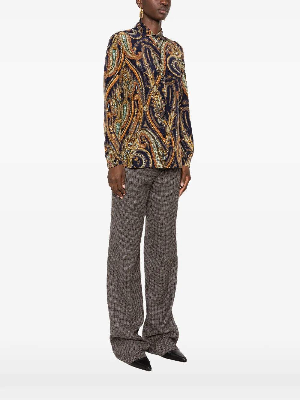 ETRO Paisley-print shirt Blauw