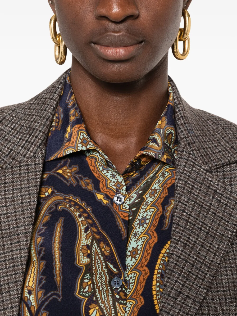 ETRO Paisley-print shirt Blauw