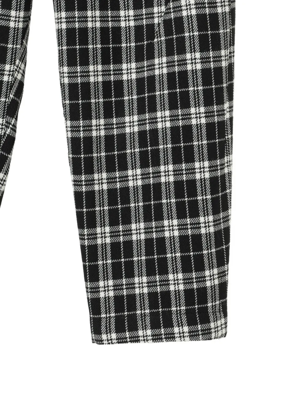 Undercover check-pattern belt-loop trousers Zwart