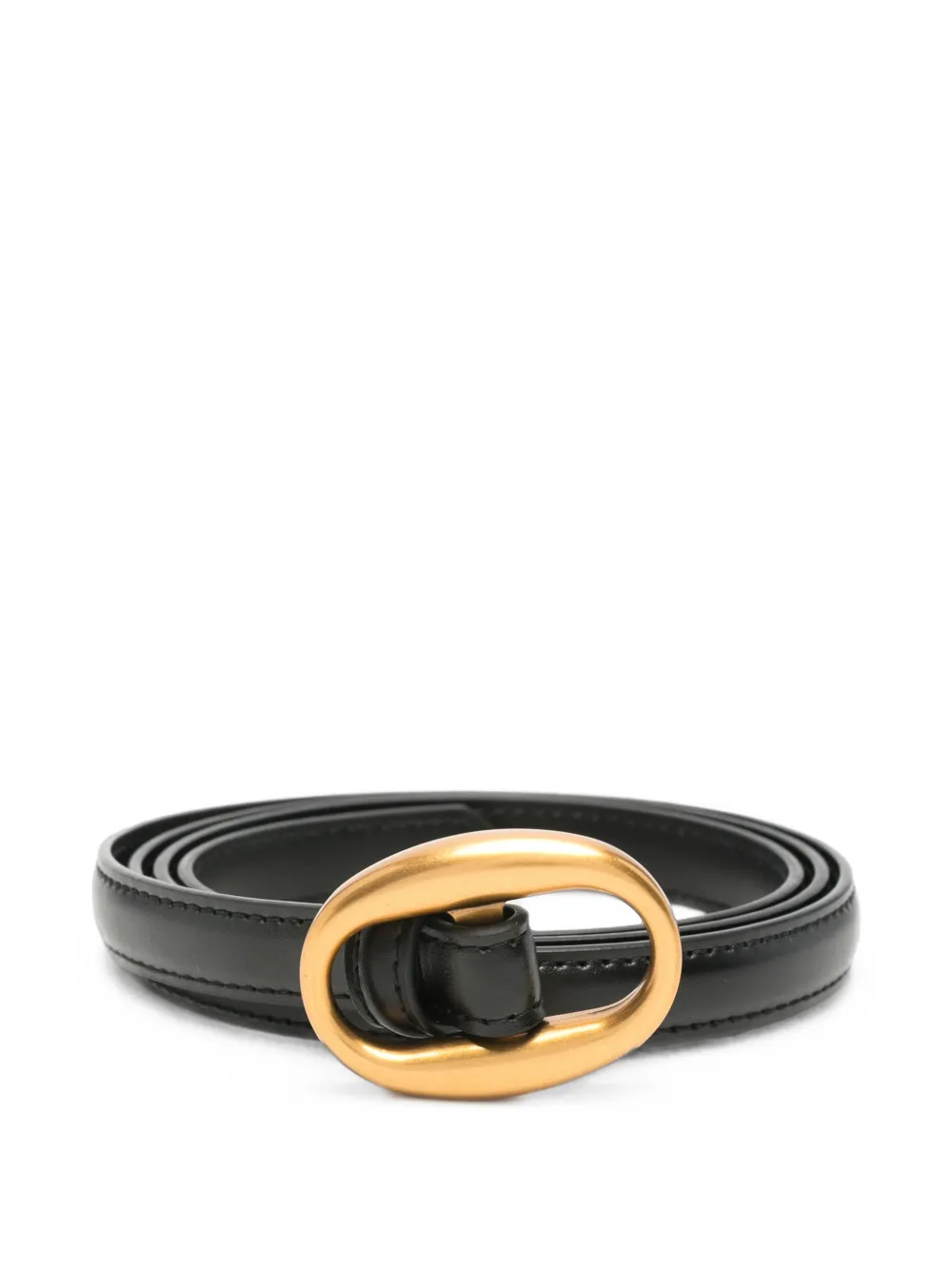 Eleh oval-buckle leather belt