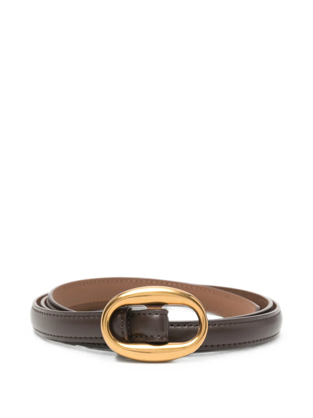 Eleh oval-buckle leather belt