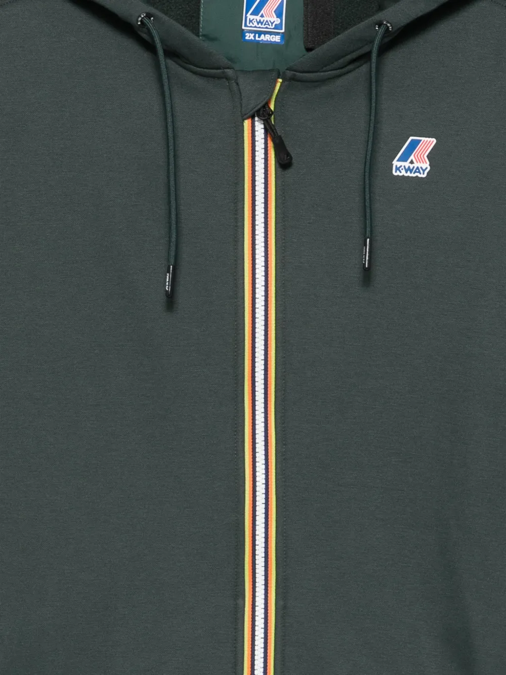 K-Way Hoodie met logopatch Groen