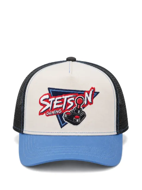 Stetson logo-patch mesh-panel cap