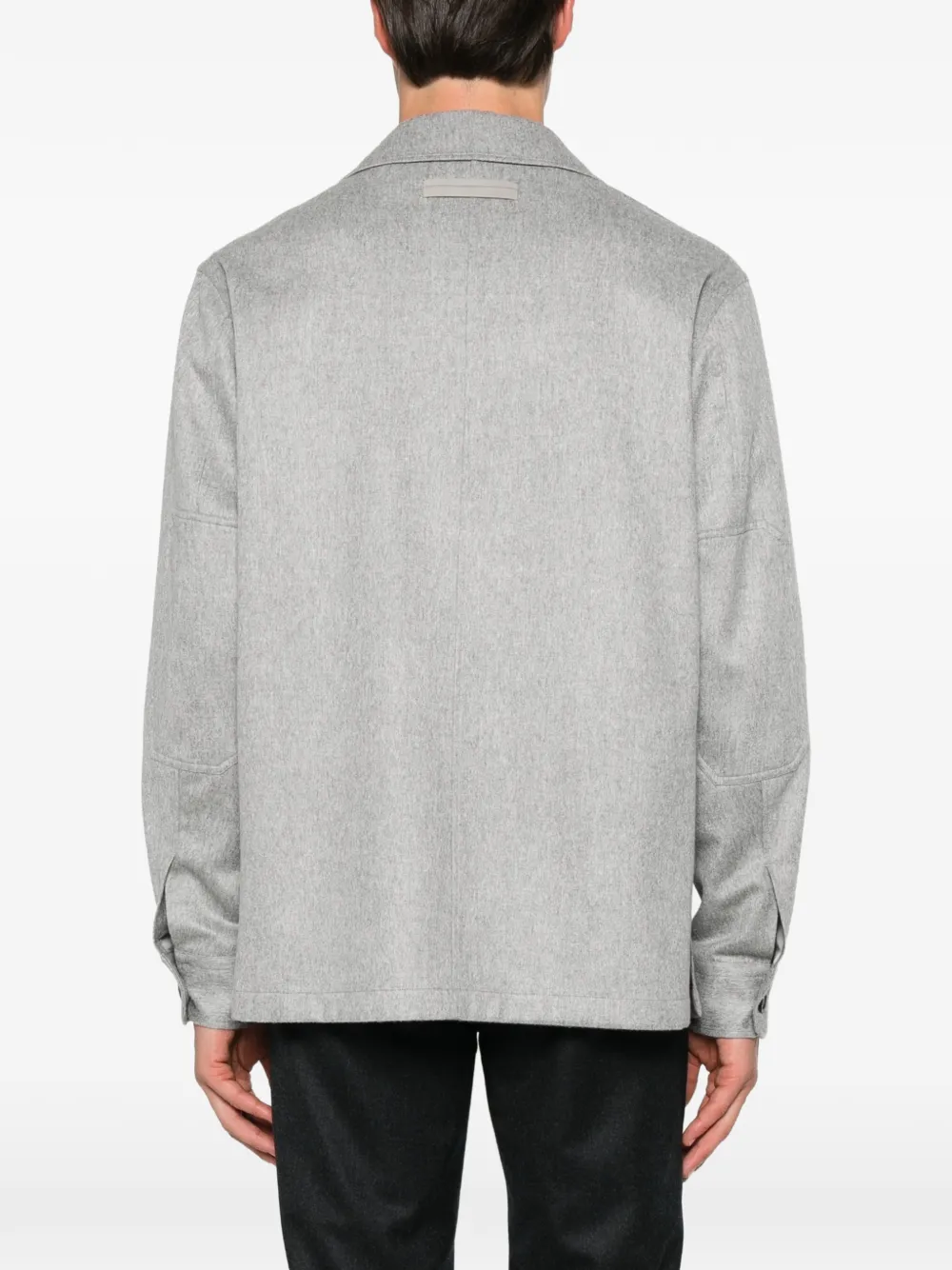 Zegna Shirtjack met knoopsluiting Grijs