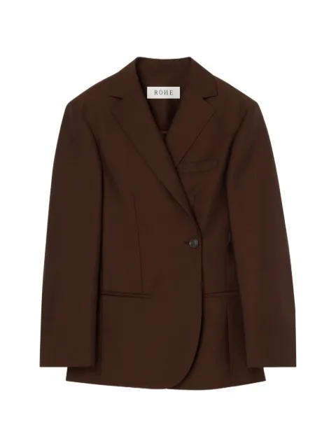 Róhe piqué overlap suit jacket