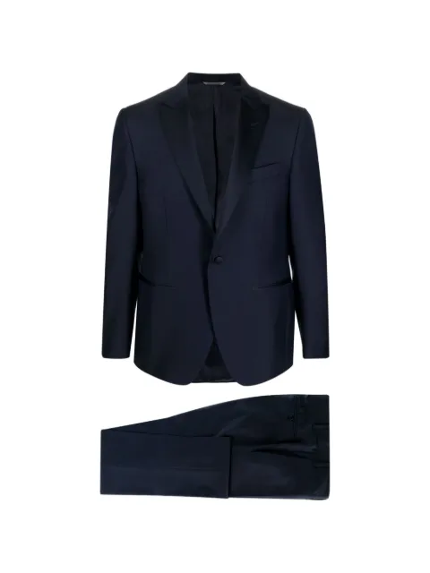 Canali peak-lapels single-breasted suit