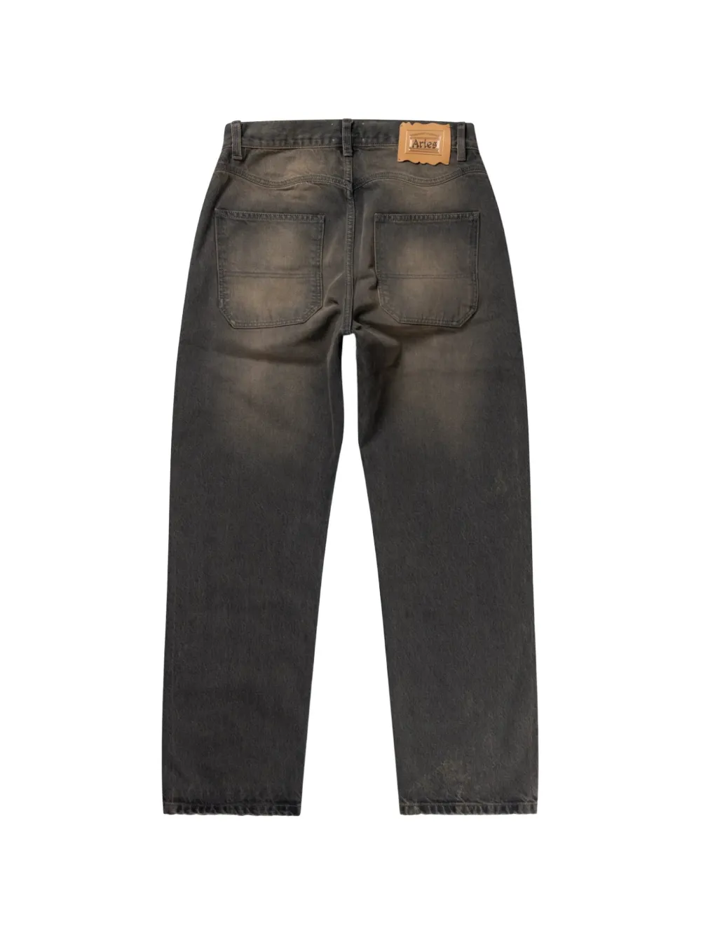 Aries Batten gerafelde jeans Bruin