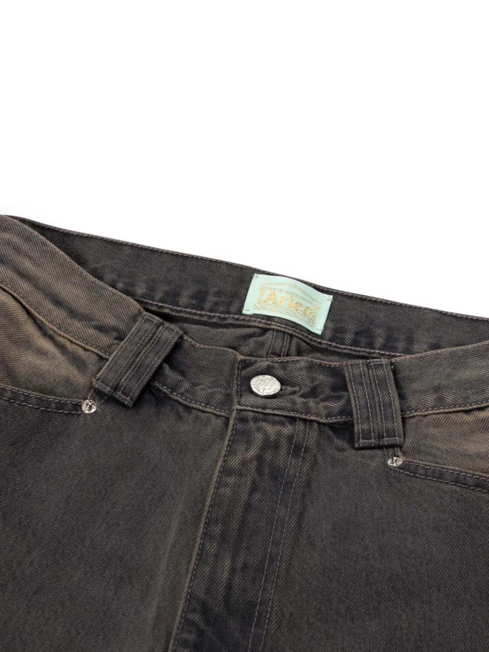 Aries Batten gerafelde jeans Bruin