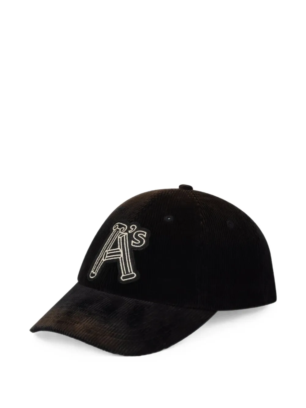 Aries Column A corduroy cap Zwart