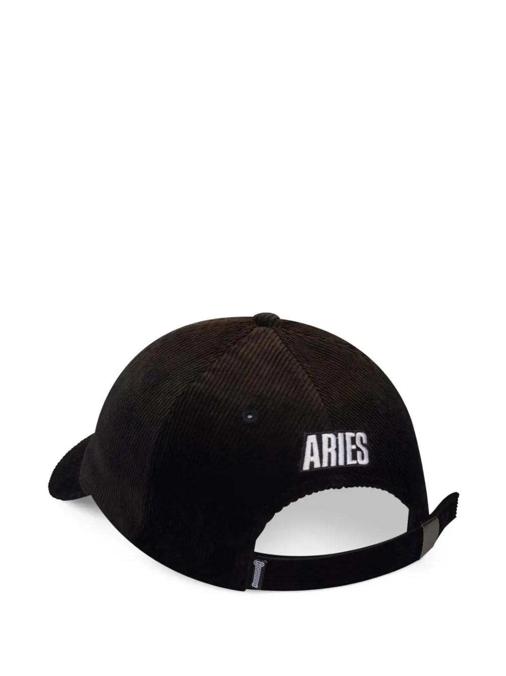 Aries Column A corduroy cap Zwart