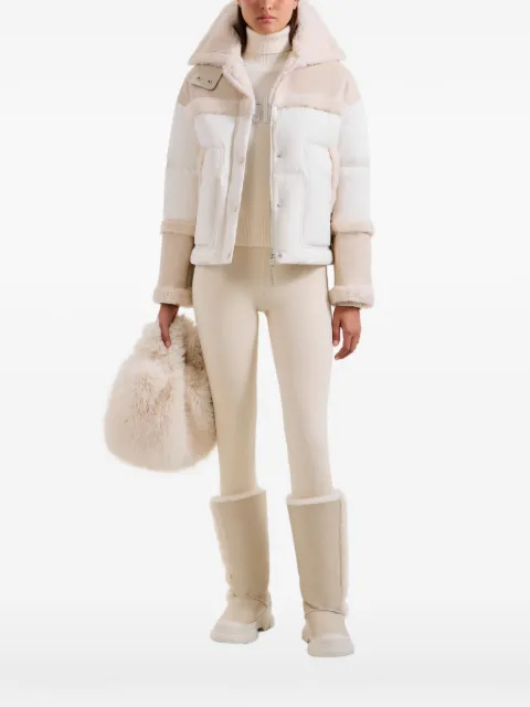 RUDSAK Shirley shearling-panelled down jacket