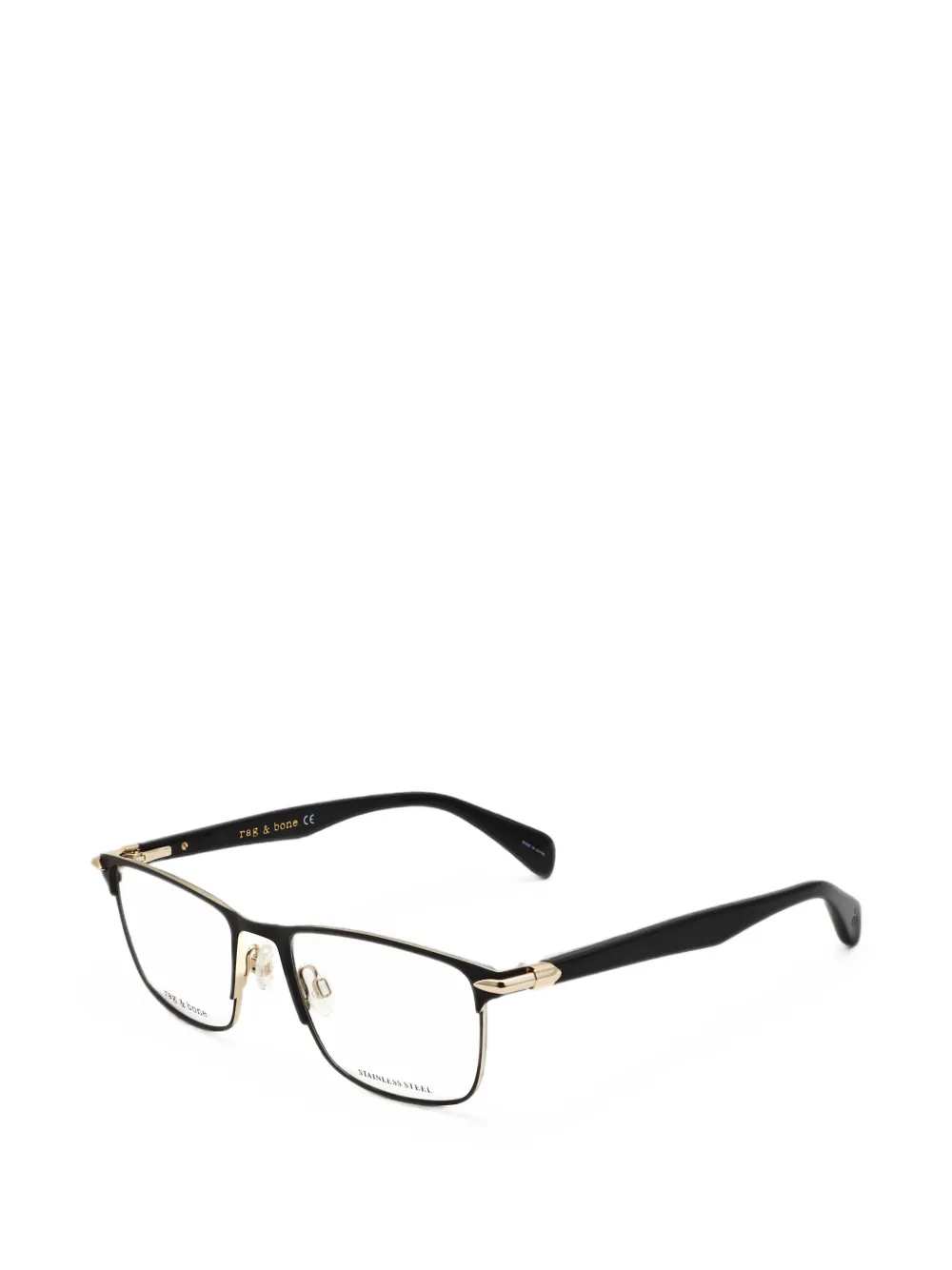 RAG & BONE EYEWEAR rectangle-frame glasses Zwart
