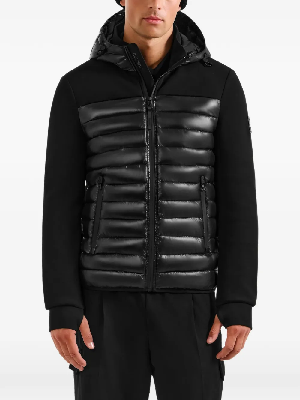 Rudsak Durin S Quilted Hooded Jacket In Black