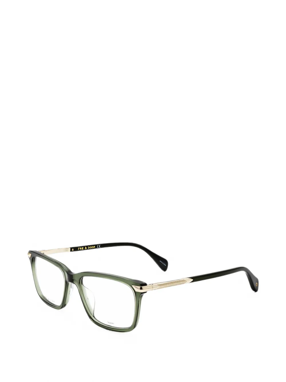 RAG & BONE EYEWEAR rectangle-frame glasses Groen