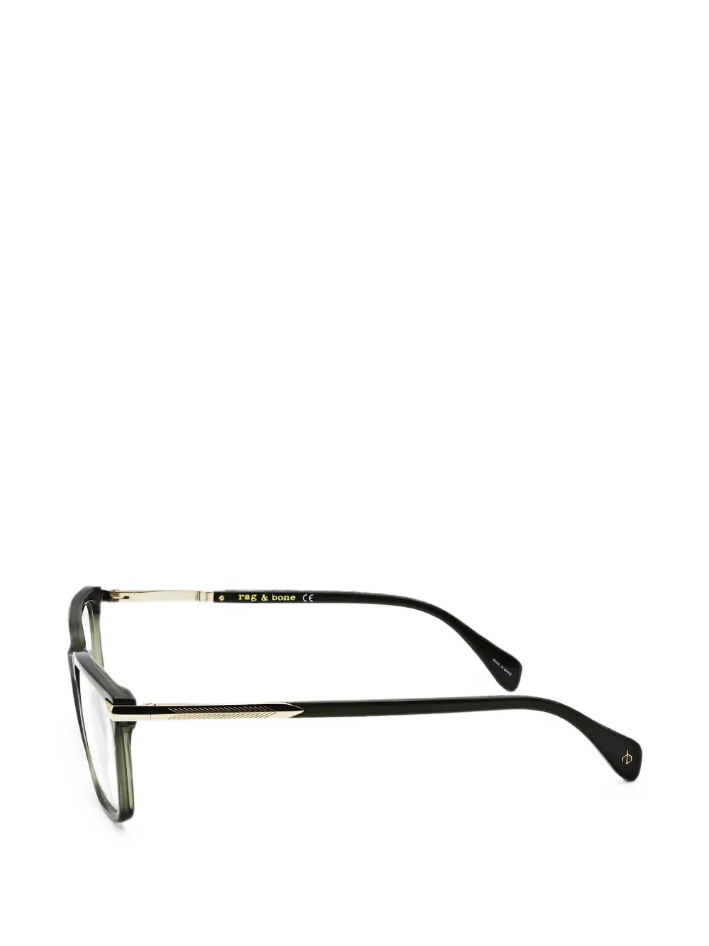 RAG & BONE EYEWEAR rectangle-frame glasses Groen