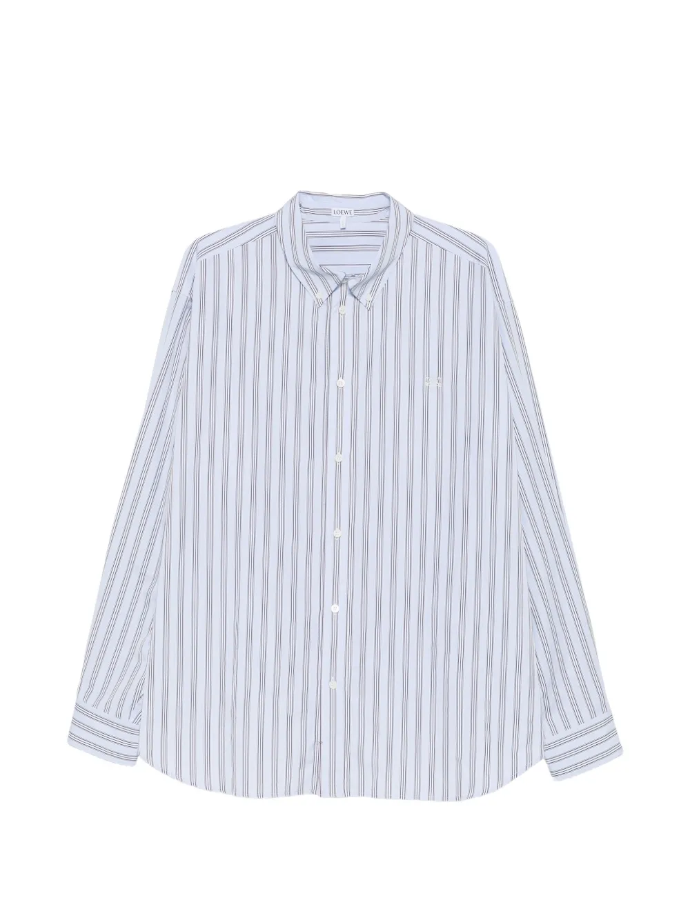 LOEWE striped long-sleeve shirt