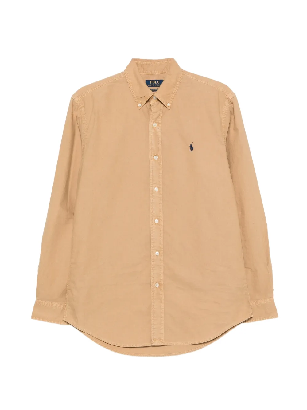 Polo Ralph Lauren logo-embroidered button-down shirt - Marrone