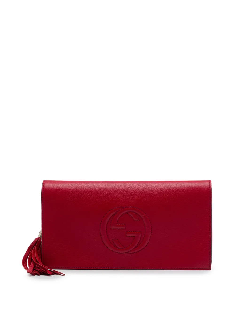 Gucci Pre-Owned 2016-2026 Calfskin Soho Disco clutch bag - Red