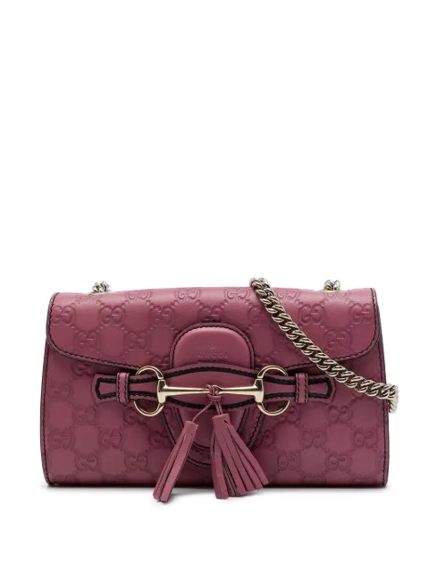 Gucci Pre-Owned petit sac à bandoulière Emily à motif Guccissima (2016-2026)