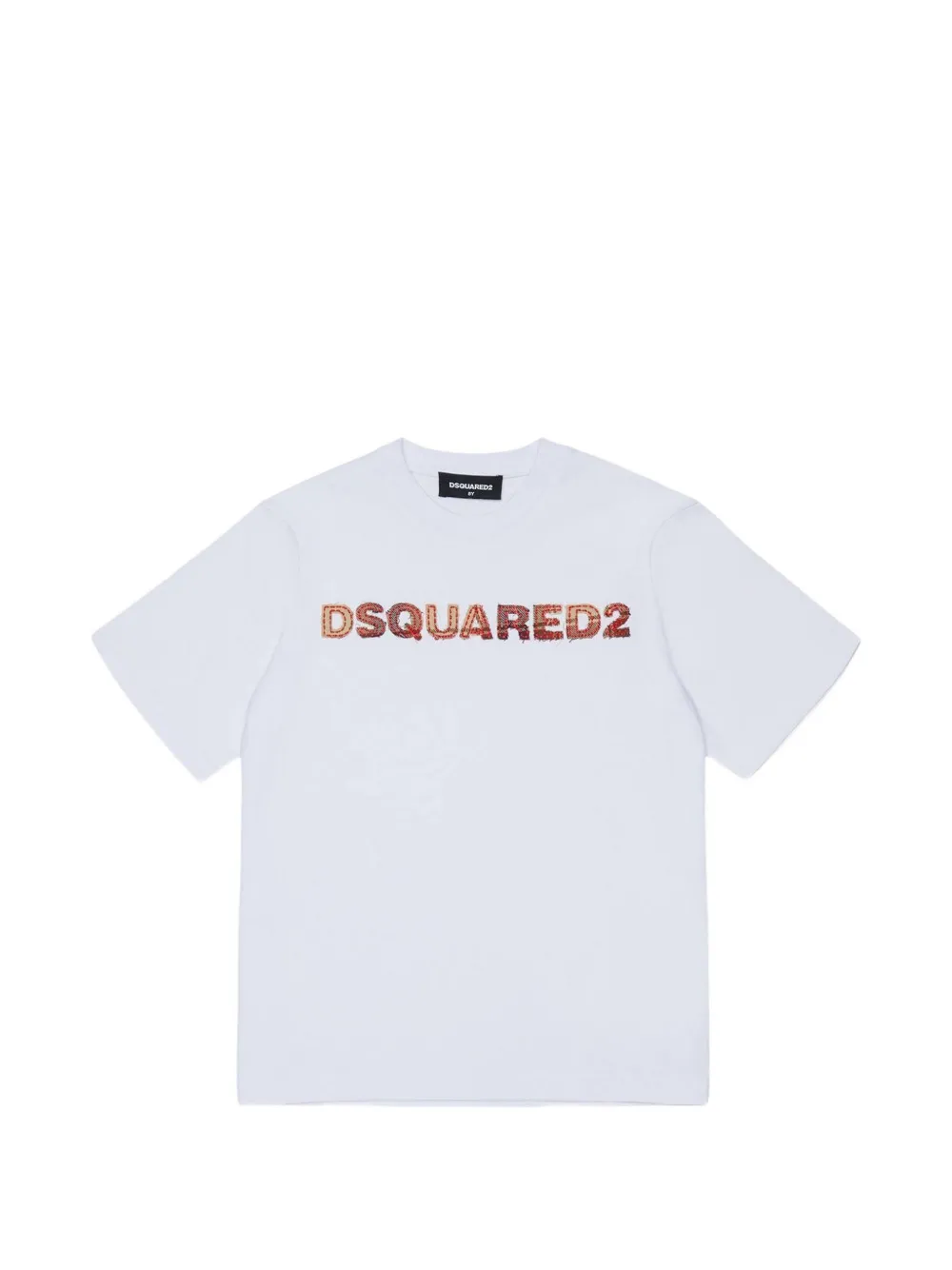 DSQUARED2 KIDS logo-appliqué T-shirt Wit