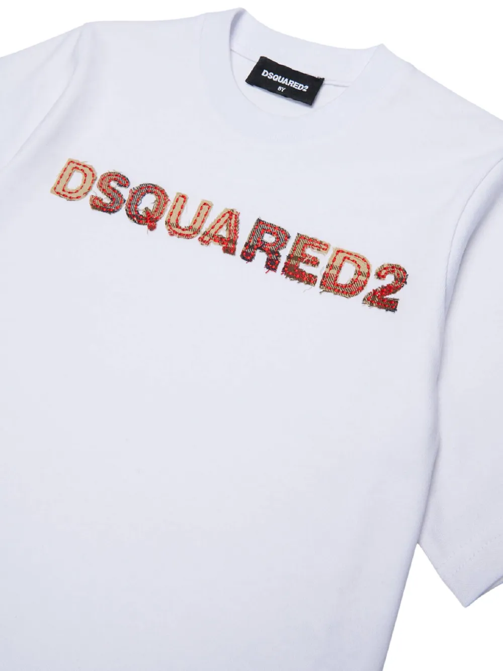 DSQUARED2 KIDS logo-appliqué T-shirt Wit