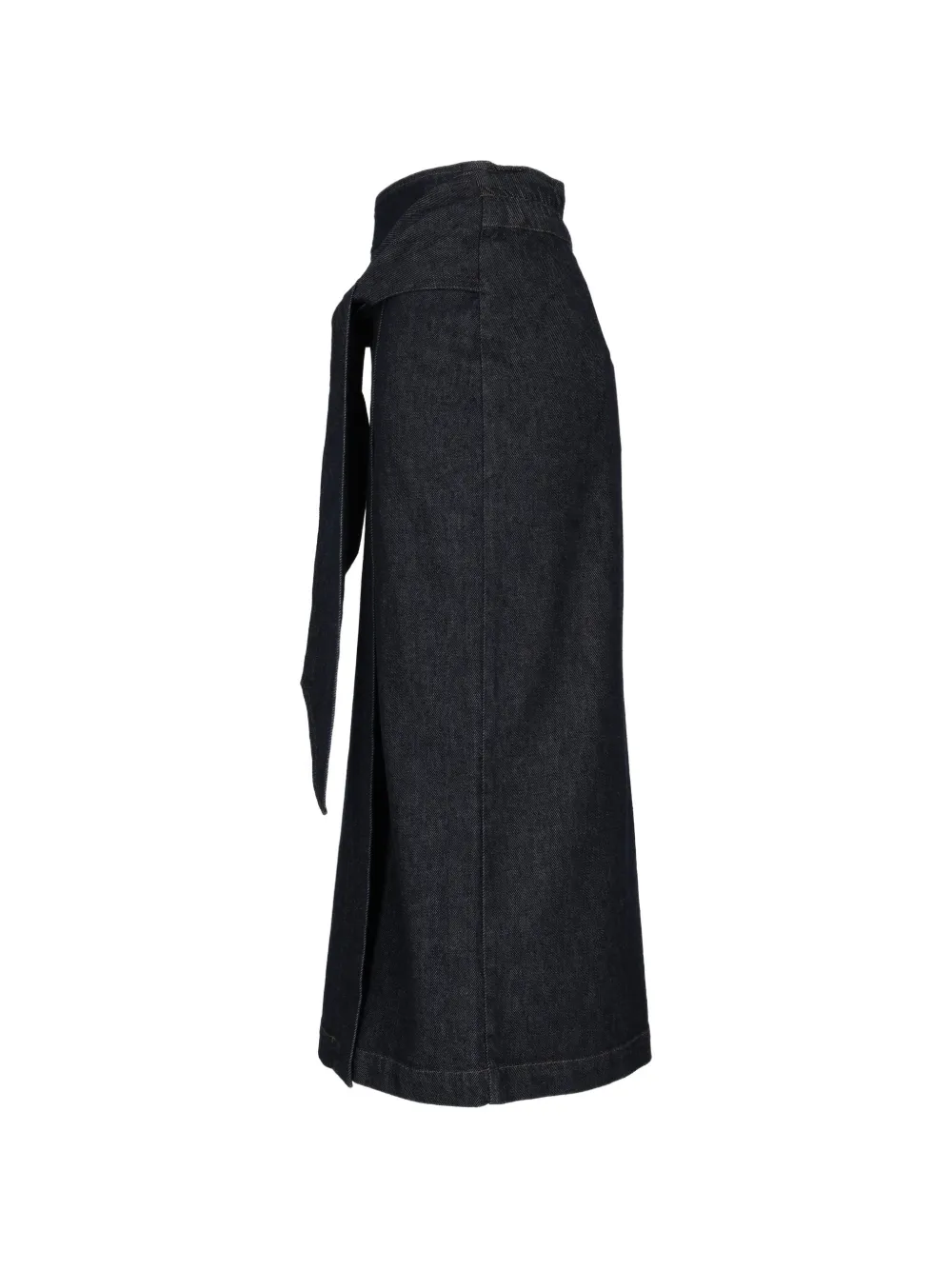 Emporio Armani Midi-wikkelrok met gestrikte taille Blauw
