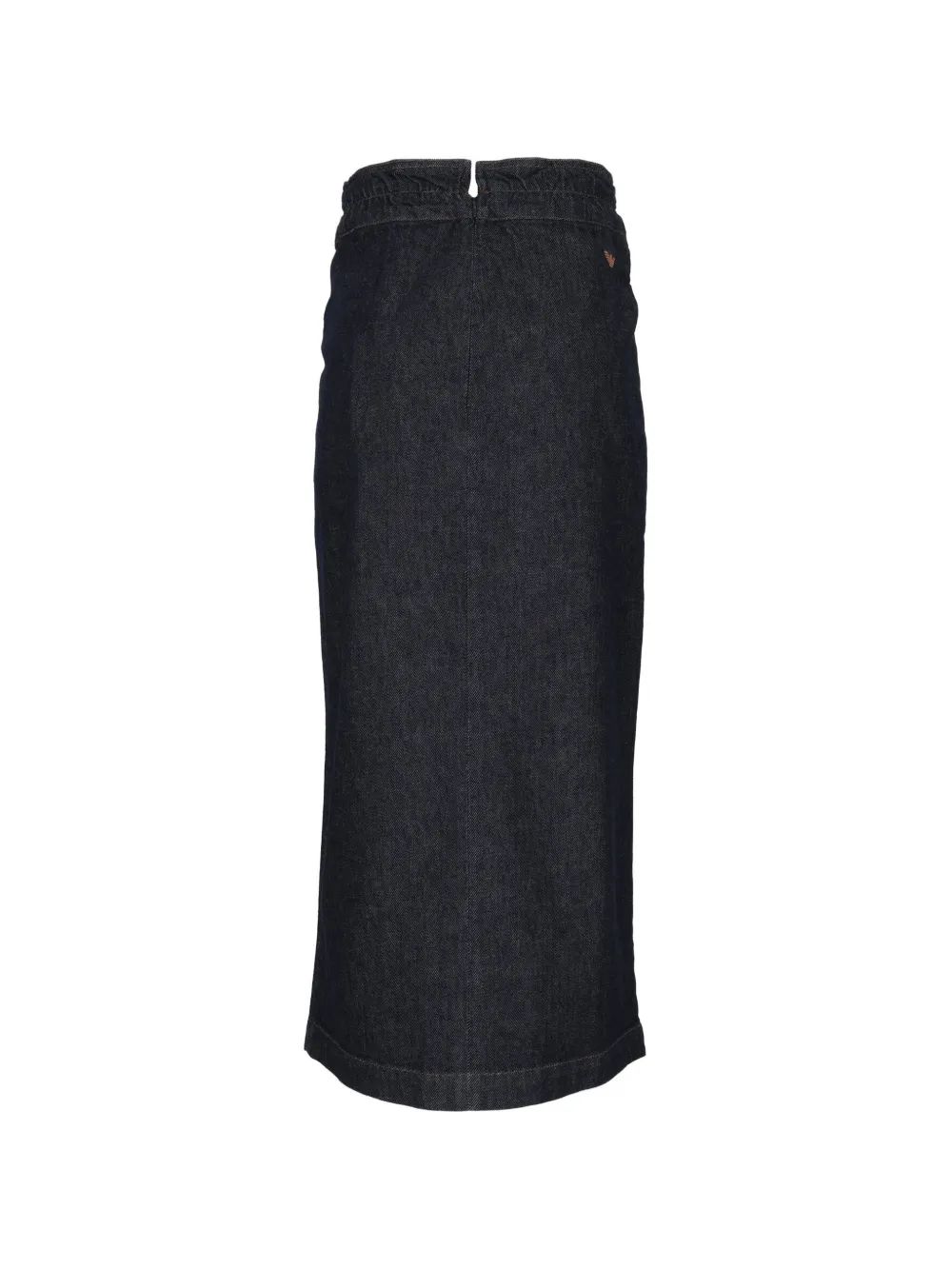 Emporio Armani Midi-wikkelrok met gestrikte taille Blauw