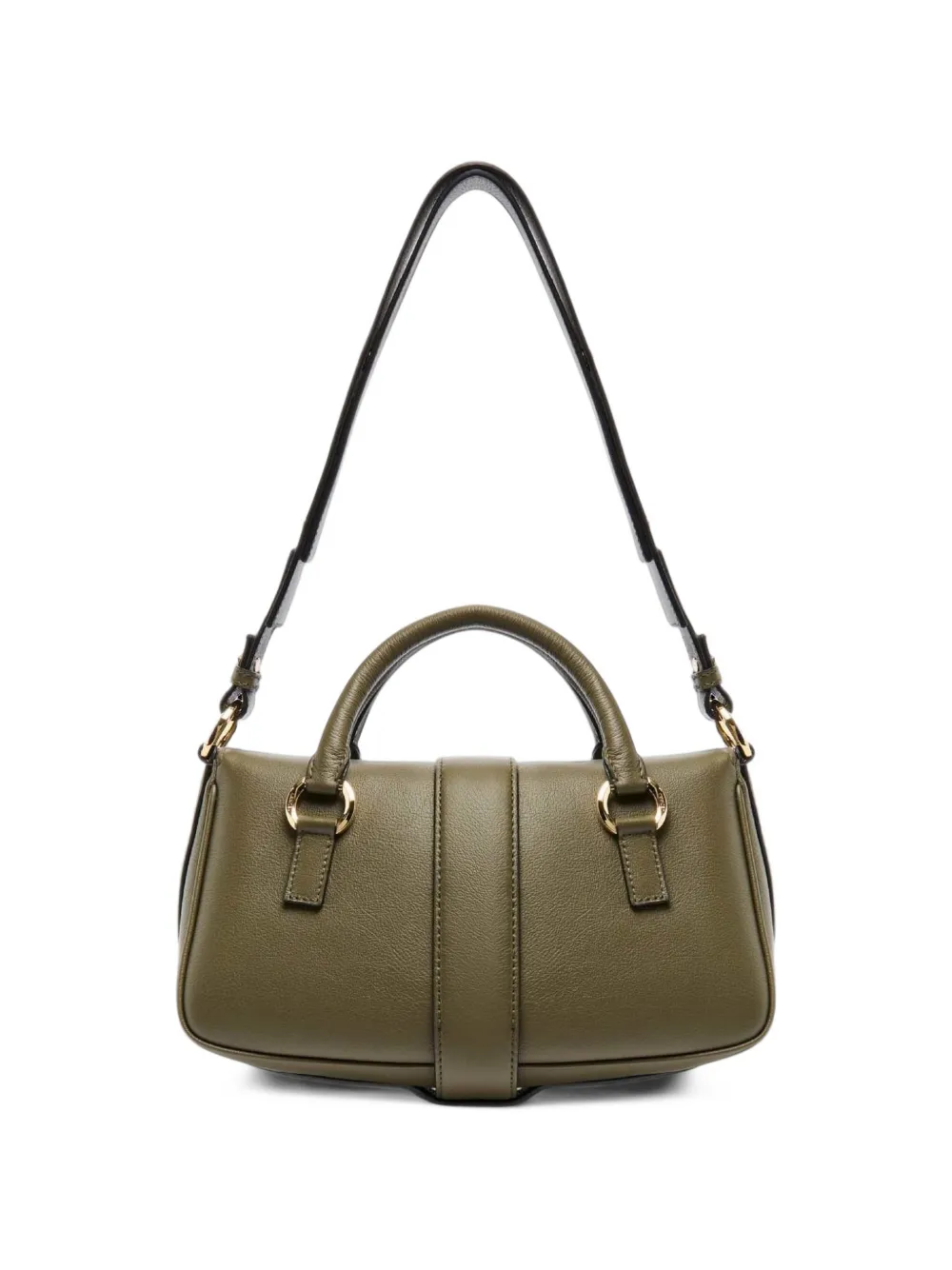 Lancel small Carryall buckle-detail leather shoulder bag Groen
