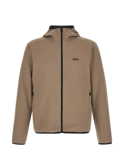 BOSS logo-detail hooded jacket