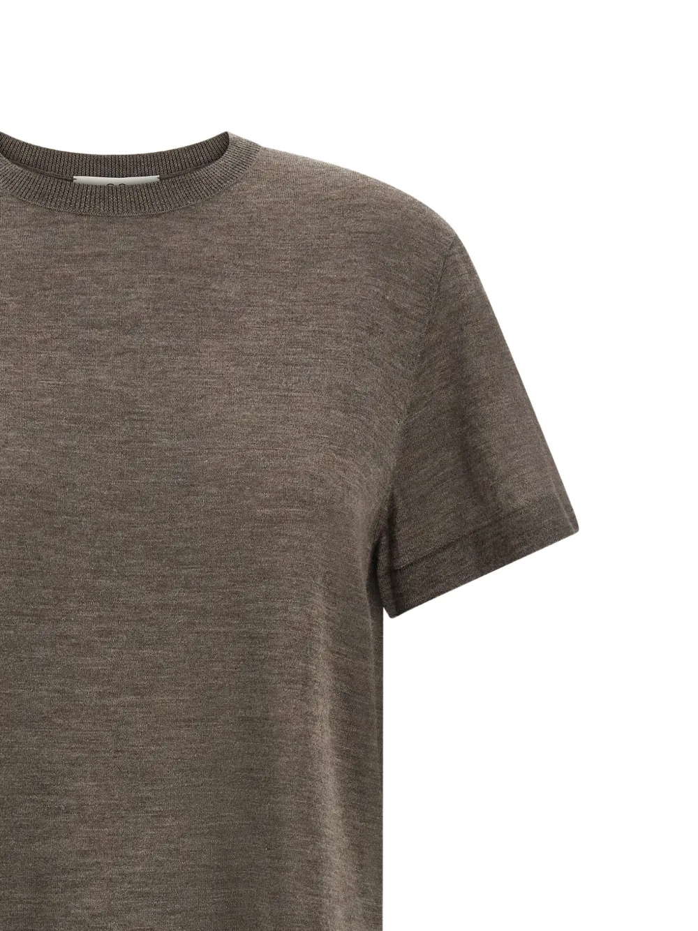 Co Kasjmier gebreid T-shirt Bruin