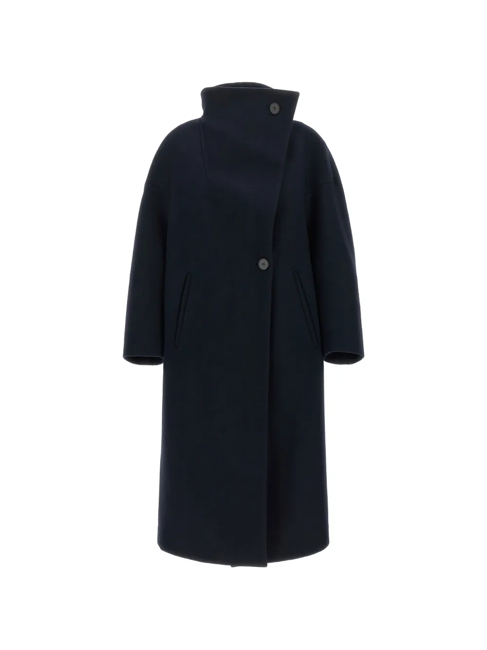 Tela Scott asymmetrical high-neck coat