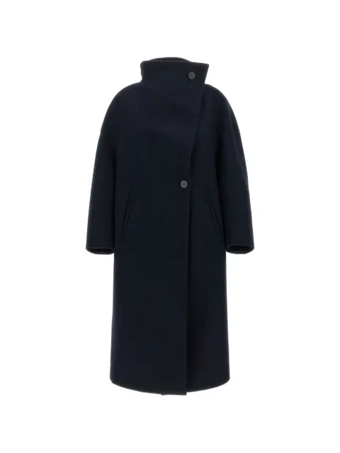 Tela Scott asymmetrical high-neck coat