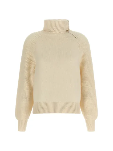 Agnona zip-neck cropped sweater