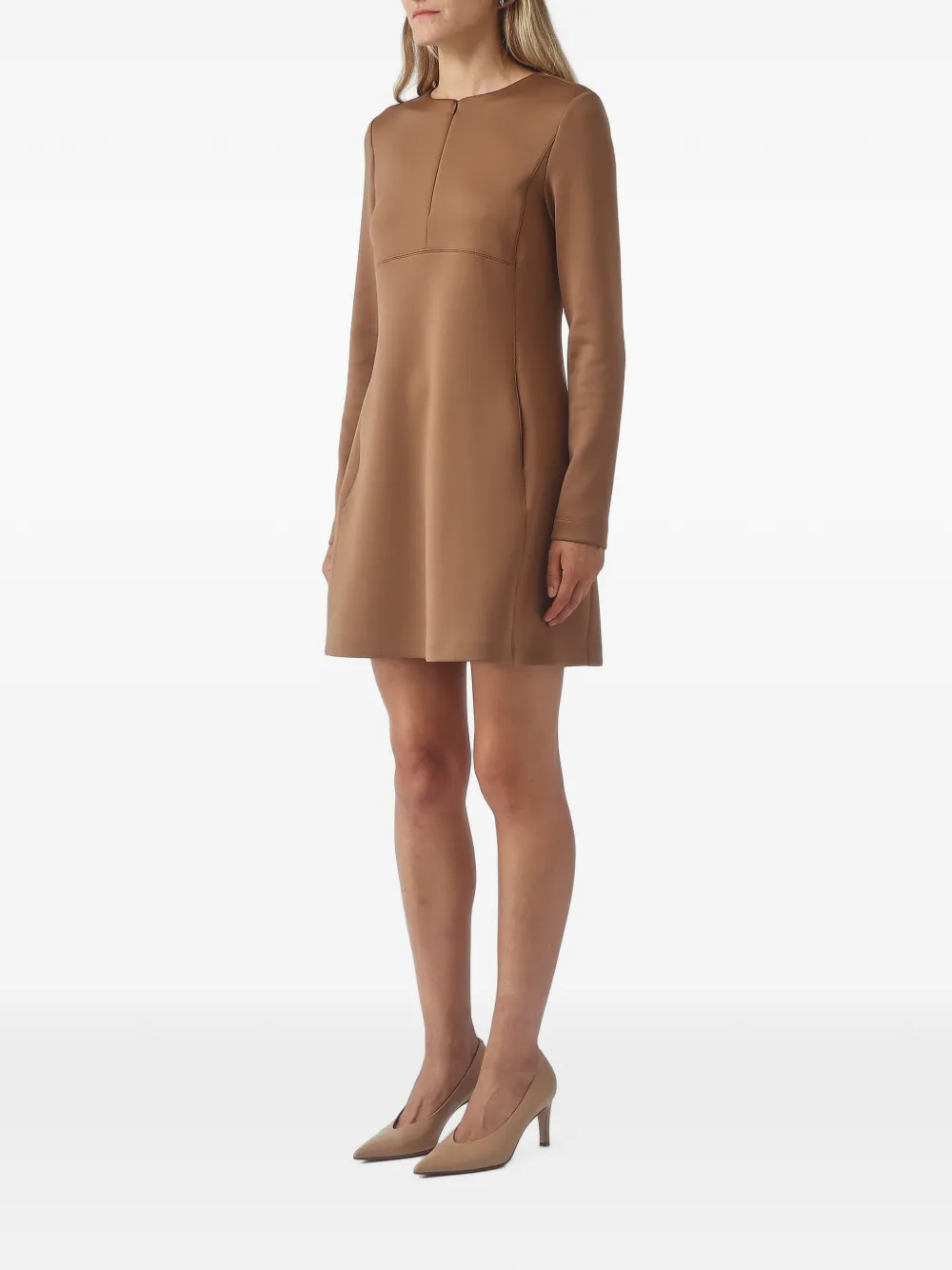 Max Mara Mini-jurk met A-lijn Bruin