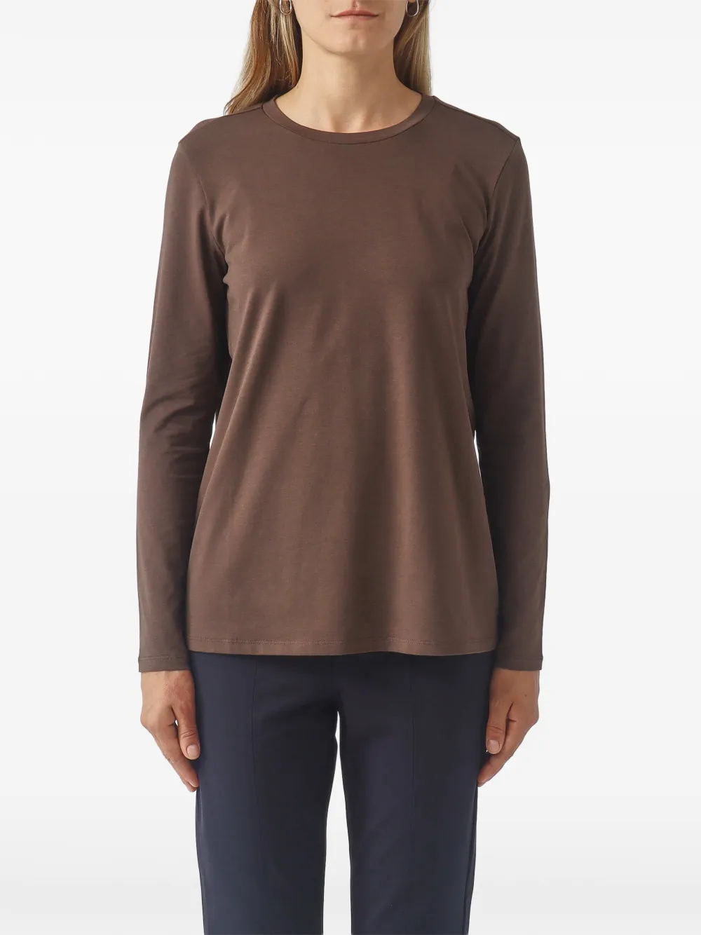 Max Mara long-sleeve T-shirt - Marrone