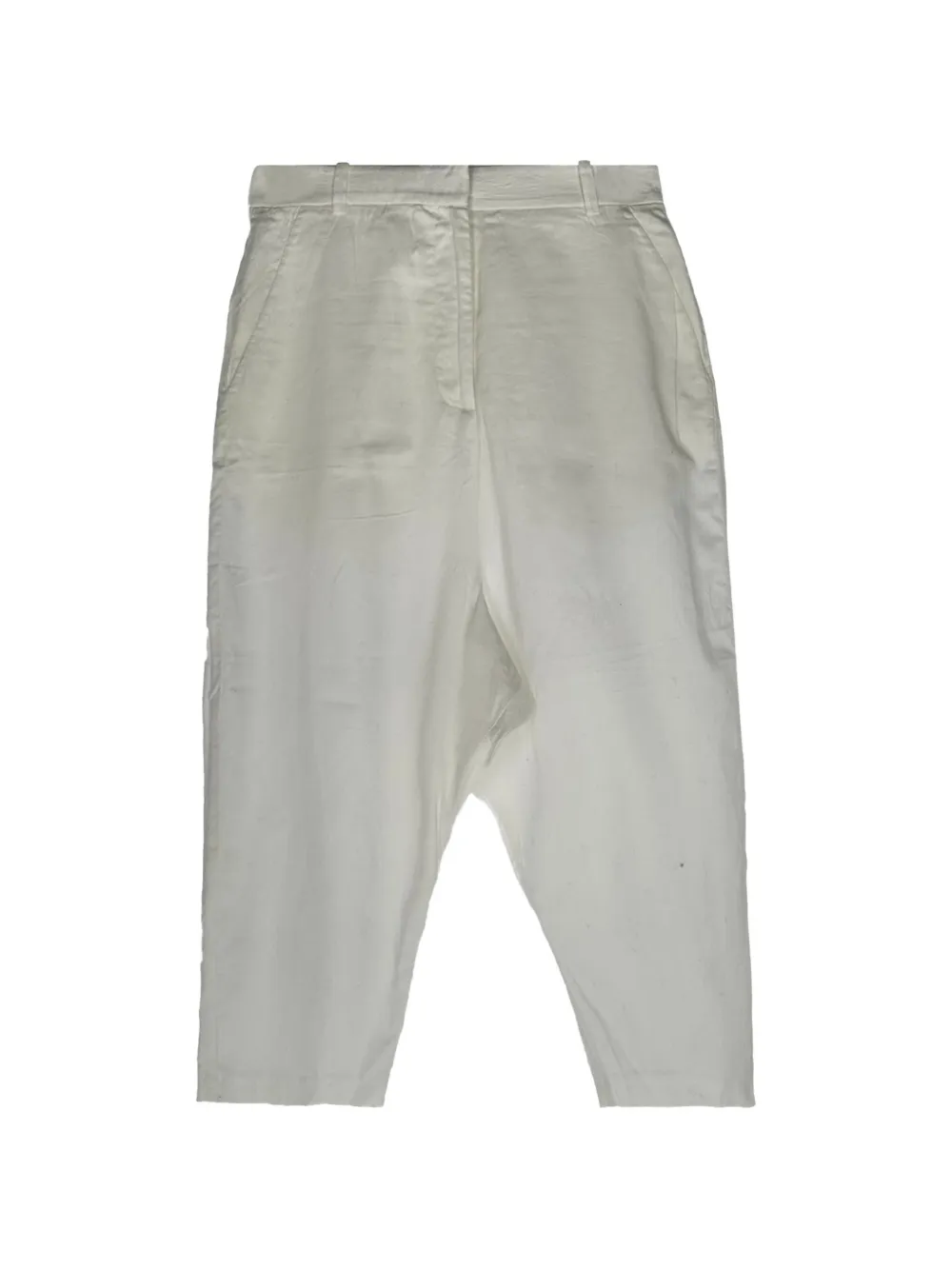 The Row Pre-Owned mid-length trousers - Bianco