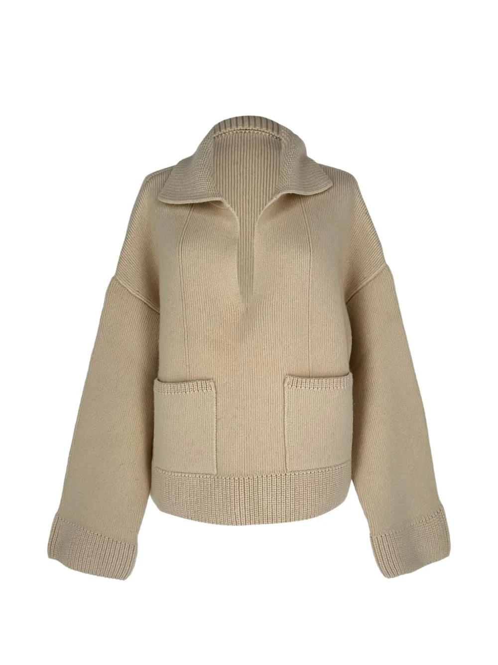 Pre-owned Khaite Cable-knit Sweater In Neutrals