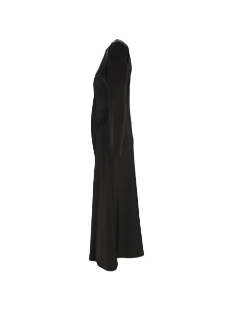 Emporio Armani long-sleeve gathered maxi dress