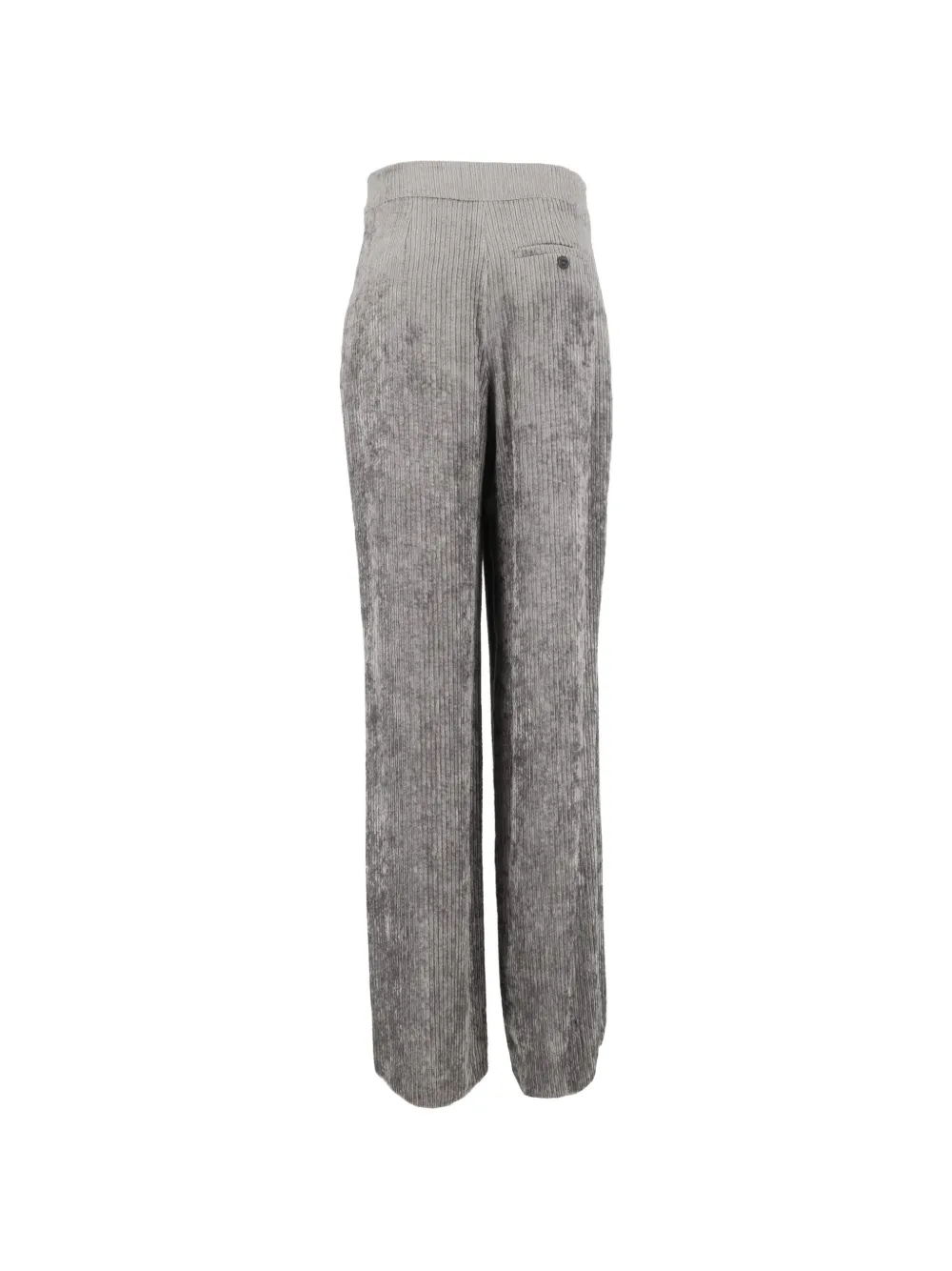 Emporio Armani Ribfluwelen pantalon Grijs