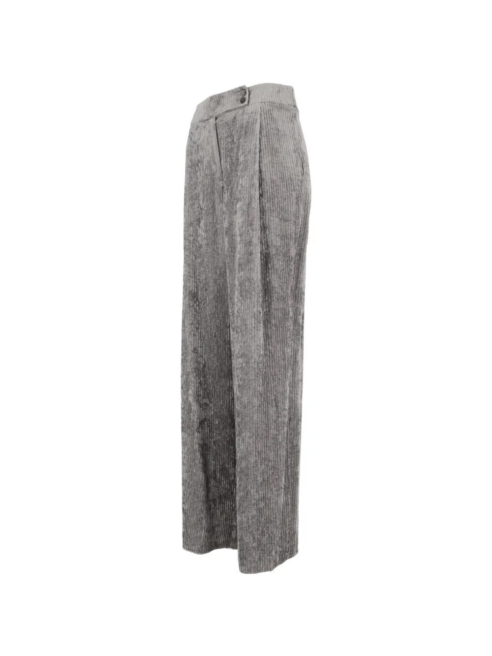 Emporio Armani Ribfluwelen pantalon Grijs