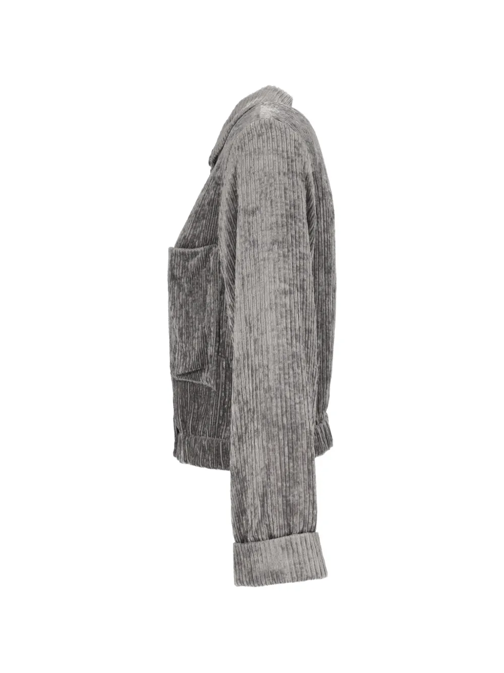 Emporio Armani Jack met ribfluwelen effect en knopen Grijs