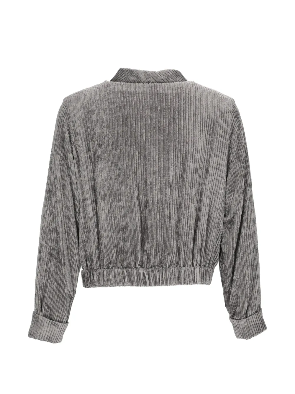 Emporio Armani Jack met ribfluwelen effect en knopen Grijs