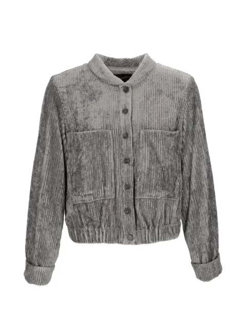 Emporio Armani veste boutonnée à effet velours côtelé