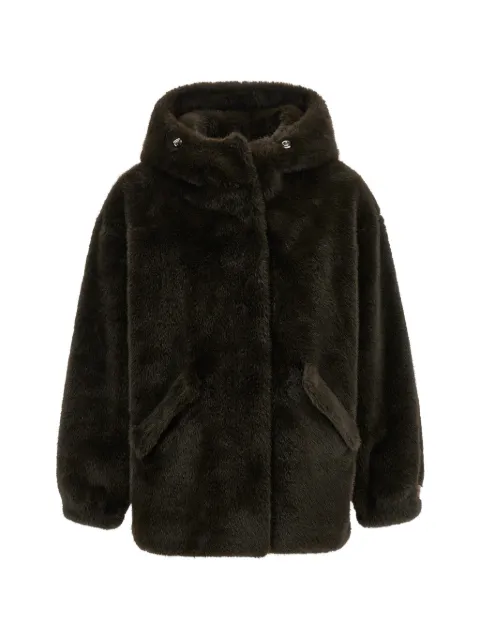LOU ANDREA faux-fur hooded jacket