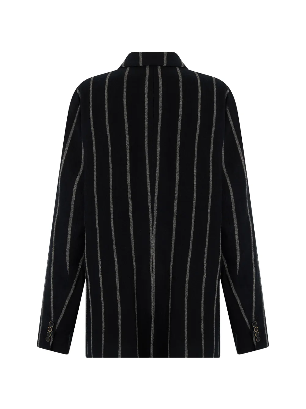 Uma Wang striped virgin-wool blazer Zwart
