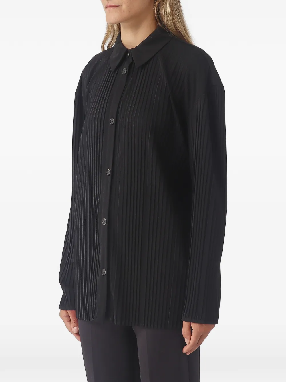 Max Mara Geplooid blouse Zwart