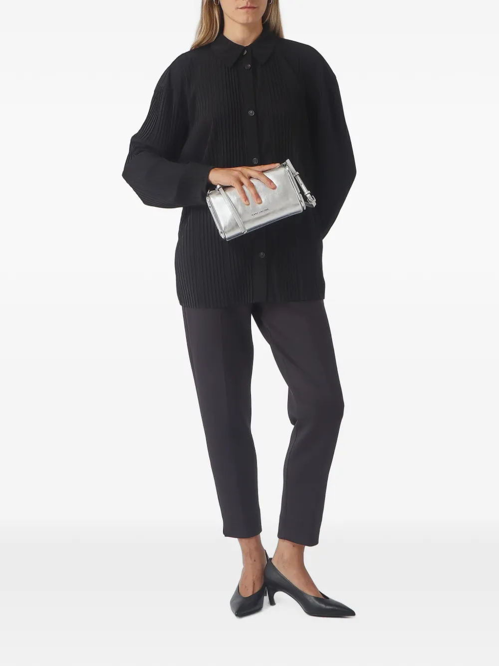 Max Mara Geplooid blouse Zwart