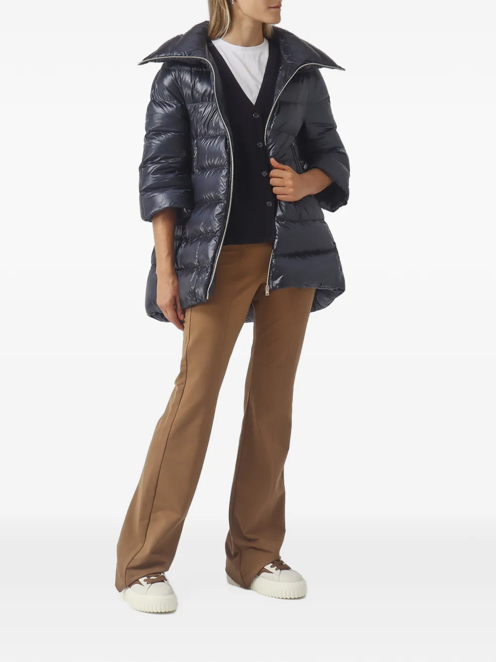 Max Mara Button-up vest met V-hals Blauw