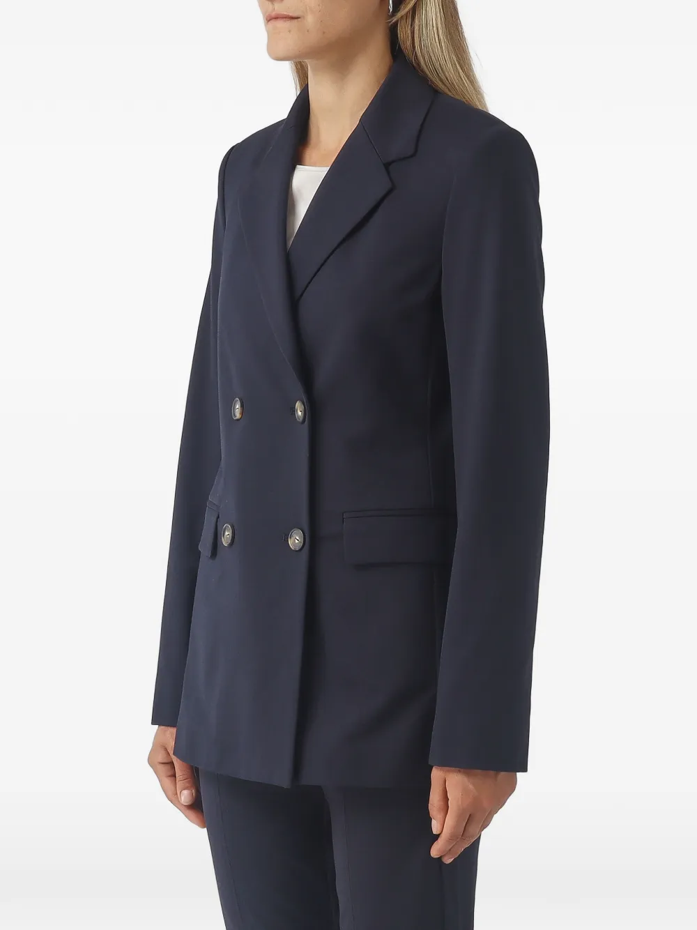 Max Mara Cono blazer met dubbele rij knopen Blauw
