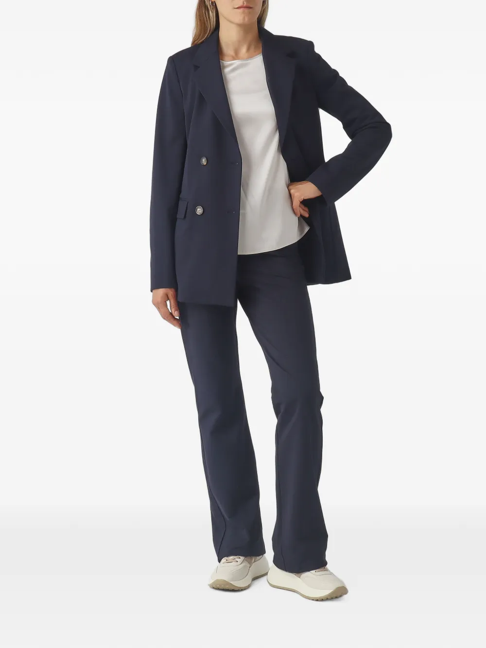Max Mara Cono blazer met dubbele rij knopen Blauw